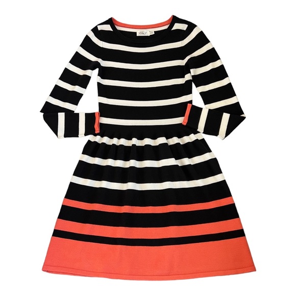 Elija J Stripe Fit and Flare Sweater Dress Size S/CH/P - Picture 3 of 6